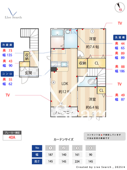 ヴィラーチェA 201 【茨城県水戸駅】 の間取り図