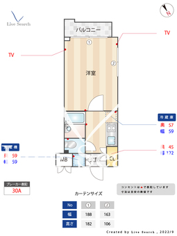 ルーブル恵比寿サウスガーデン 701 【東京都恵比寿駅・10分】 の間取り図