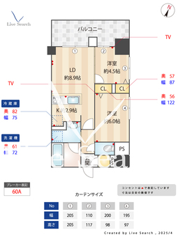 ゼクシオン博多 201 【福岡県博多駅】 の間取り図