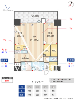 ゼクシオン博多 205 【福岡県博多駅】 の間取り図