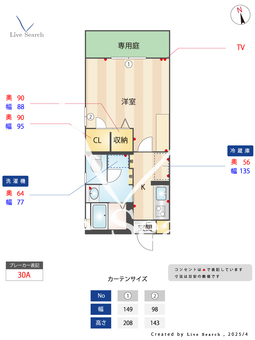カーサフォンターナ 101 【福岡県六本松駅】 の間取り図