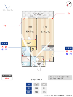 マストライフ赤羽WEST 204 【東京都赤羽駅】 の間取り図