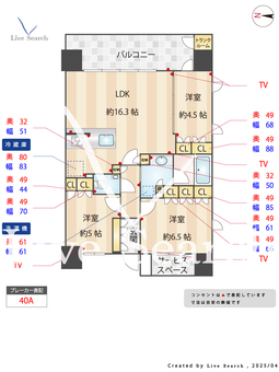 パークホームズ大濠公園フロント 201 【福岡県地下鉄空港線大濠公園駅】 の間取り図