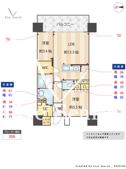 パークホームズ大濠公園フロント 402 【福岡県地下鉄空港線大濠公園駅】 の間取り図