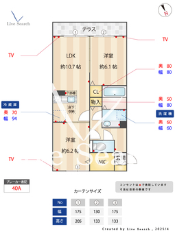 Seed東大宮 101 【埼玉県湘南新宿ライン宇都宮線横須賀線　東大宮駅　徒歩8分】 の間取り図