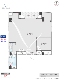 ゴールド赤坂 6F 【東京都千代田線　赤坂駅　徒歩2分】 の間取り図