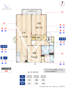 グランシャリオⅡ 102 【茨城県神立駅】 の間取り図