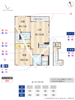 メゾン・ボヌール　K 201 【茨城県神立駅】 の間取り図