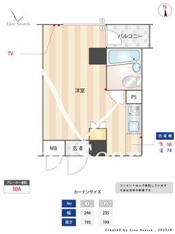 メインステージ西葛西 202 【東京都東京メトロ東西線 西葛西駅】 の間取り図