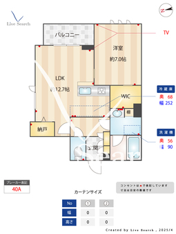 グリーンセント 205 【神奈川県宿河原駅】 の間取り図