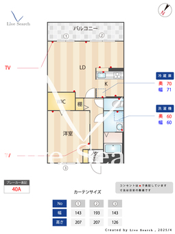ボナール西山台 302 【金剛駅】 の間取り図