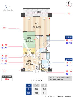 グランヴィル百道 407 【早良区藤崎駅】 の間取り図