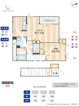 ヴィラ　ラクーン 102 【東京都祖師谷大蔵駅】 の間取り図