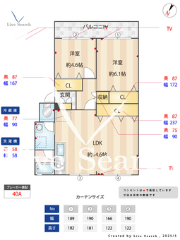 小暮コーポラス 402 【千葉県常盤平駅】 の間取り図