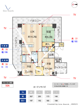グラビス室見ツインコート 802 【福岡県室見駅】 の間取り図