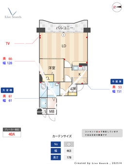 カルム緑地公園Ⅴ 202 【大阪府緑地公園駅】 の間取り図
