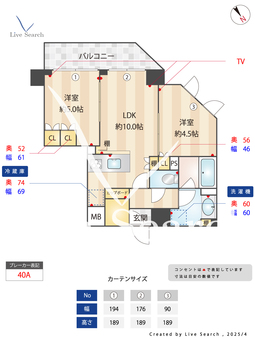 クレストコート世田谷松原 602 【東京都東松原駅】 の間取り図