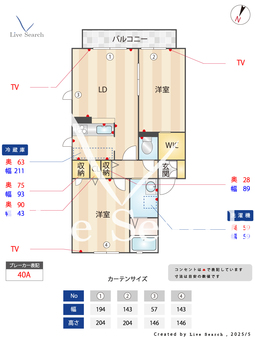カーサ　ベルデ 1201 【大阪府金剛駅】 の間取り図