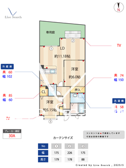 フォレストレイク南大橋 102 【福岡県大橋駅】 の間取り図