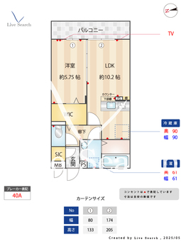 Rザウバー2-A 302 【千葉県鎌ヶ谷大仏】 の間取り図