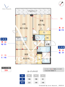 パークオヴェスト西新宿 102 【東京都西新宿5丁目駅】 の間取り図