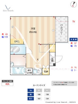 	アンジュ　パンシオン 402 【兵庫県六甲道駅】 の間取り図