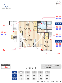 ディアコートC 201 【茨城県土浦駅】 の間取り図