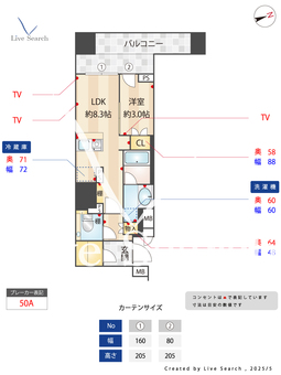 プラウド五反田 411 【東京都五反田駅】 の間取り図