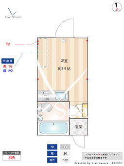 目白ガーデン 305 【東京都学習院下駅　徒歩5分】 の間取り図