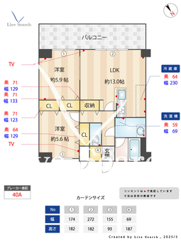 BPRレジデンス高宮 402 【南区高宮駅】 の間取り図