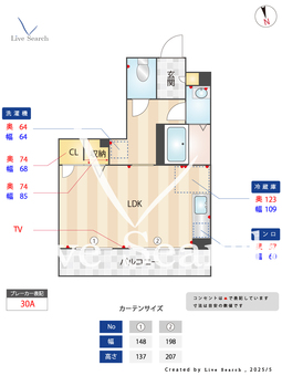 Vie　クラレット 102 【茨城県土浦駅】 の間取り図