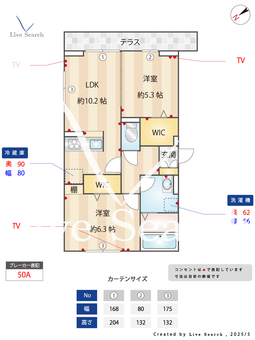グリシーヌ  301 【神奈川県相武台前】 の間取り図