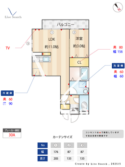 セジュール木本A 201 【埼玉県川越線　指扇駅　徒歩6分】 の間取り図