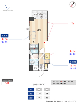 ジェイパーク中目黒Ⅲピアットフォルテ 201 【東京都中目黒駅】 の間取り図