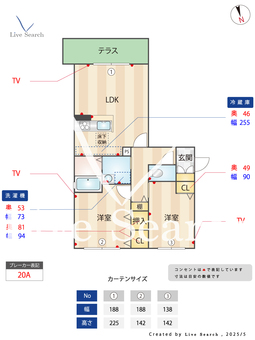 リスブラン 101 【熊本県原水駅】 の間取り図