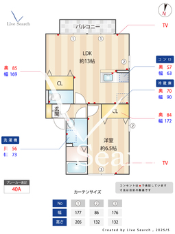 タウンハウス フォレ 205 【埼玉県吉川】 の間取り図