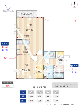 ミリューⅠ 101 【埼玉県越谷レイクタウン】 の間取り図