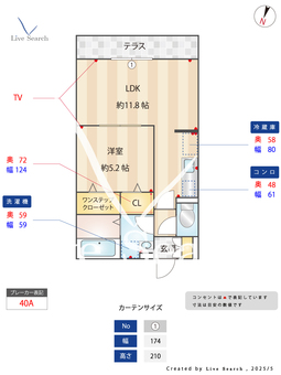 ドルフエンデ 105 【東京都福生駅】 の間取り図