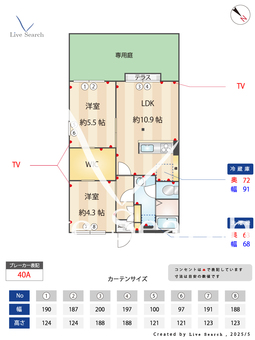 ジョイハウス 105 【大阪府東岸和田駅】 の間取り図