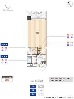 ラフィネスクロスロード博多ステーション 503 【福岡県博多駅】 の間取り図