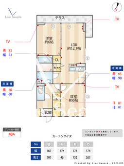 プレジール・ドゥ・ラ・ヴィ 301 【埼玉県京浜東北・根岸線　さいたま新都心駅　徒歩23分】 の間取り図