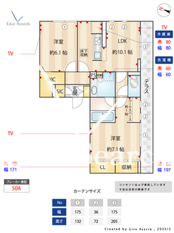 FRAGRANT KEYAKI 205 【埼玉県川越線　西大宮駅　徒歩8分】 の間取り図