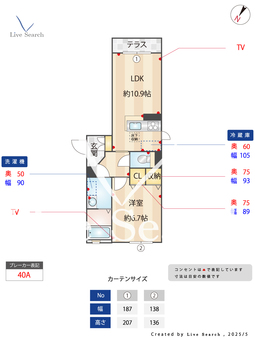 ベレオ友泉亭 103 【福岡県六本松駅】 の間取り図