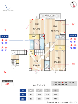 パークサイドヴィラⅢ 201 【東京都昭島駅】 の間取り図