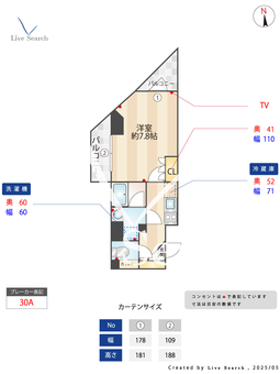 セジョリ早稲田ウエスト 701 【東京都早稲田駅】 の間取り図