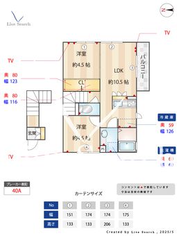 アリエッタ南町 201 【東京都田無駅】 の間取り図