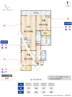 プランドール西武 101 【東京都富士見台駅　】 の間取り図