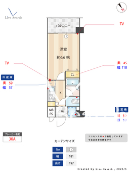 パレステュディオ文京千石パークサイド 403 【東京都巣鴨駅】 の間取り図