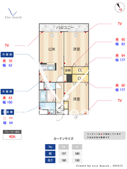 ファミーユ旭台 202 【茨城県羽鳥駅】 の間取り図