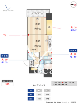 エステート･モア薬院倶楽部　 1001 【中央区薬院大通駅】 の間取り図